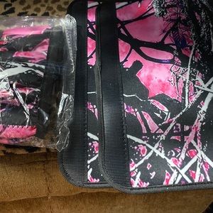 Seatbelt covers and steering wheel cover and front seat covers